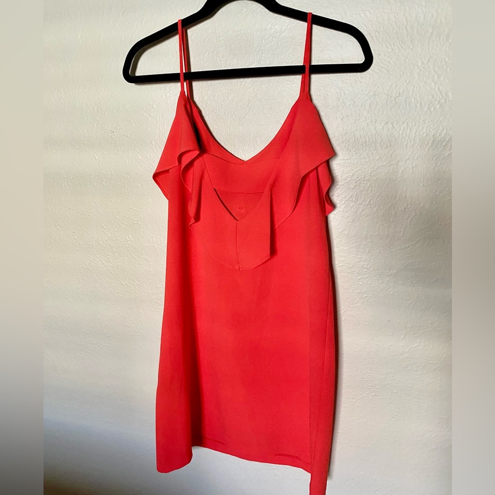 Nordstrom XS Coral Red Dress Felicity & Coco